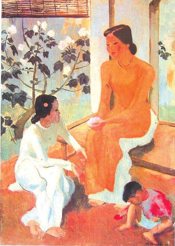 Bức họa "Hai thiếu nữ và em bé"